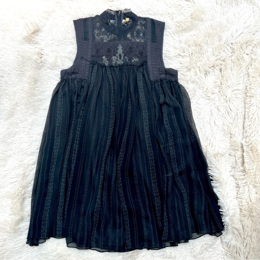 Free People Penny Georgette Babylon dress Black
